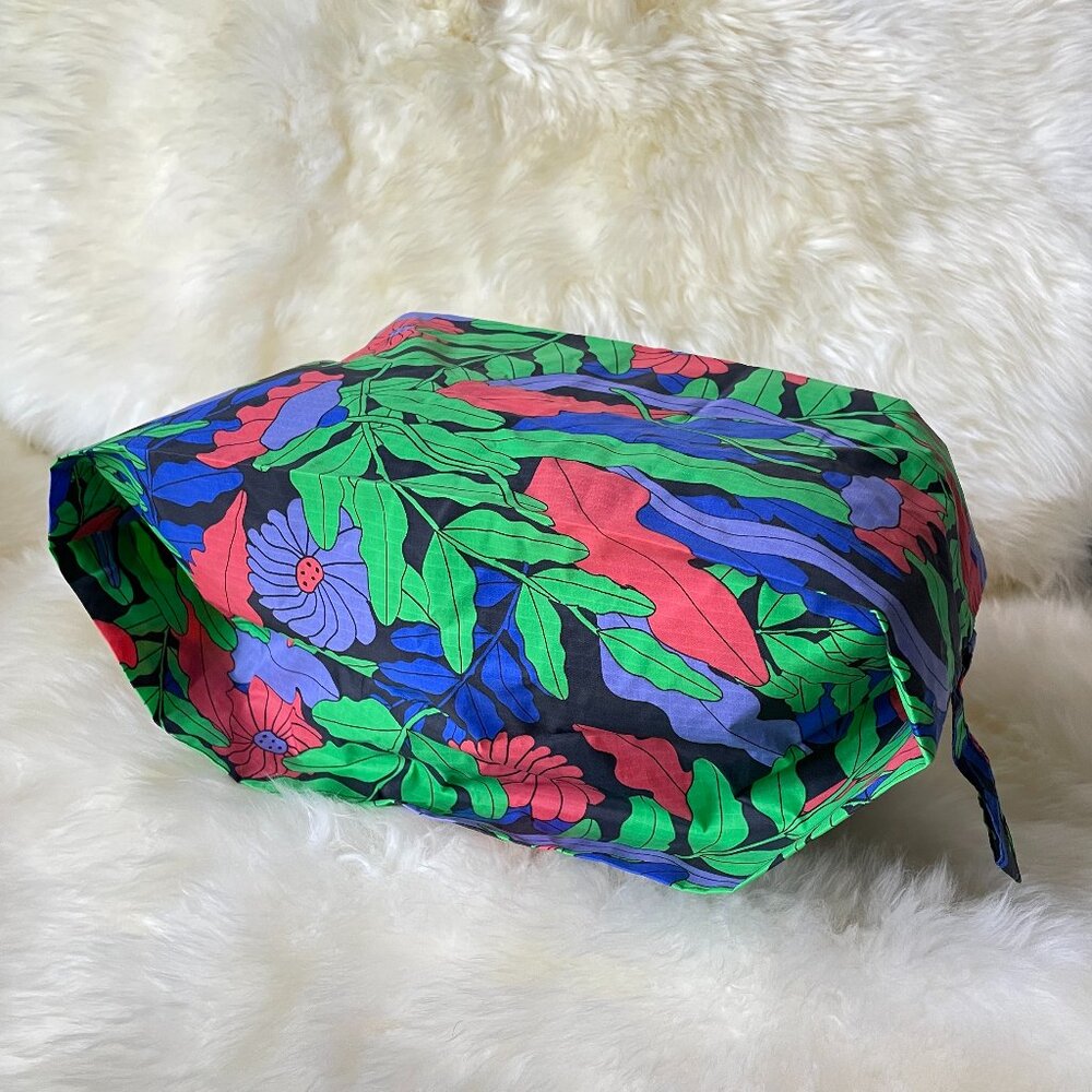 NWOT Baggu 3D Zip Pouch Large - Midnight Fern (Forest Floor)